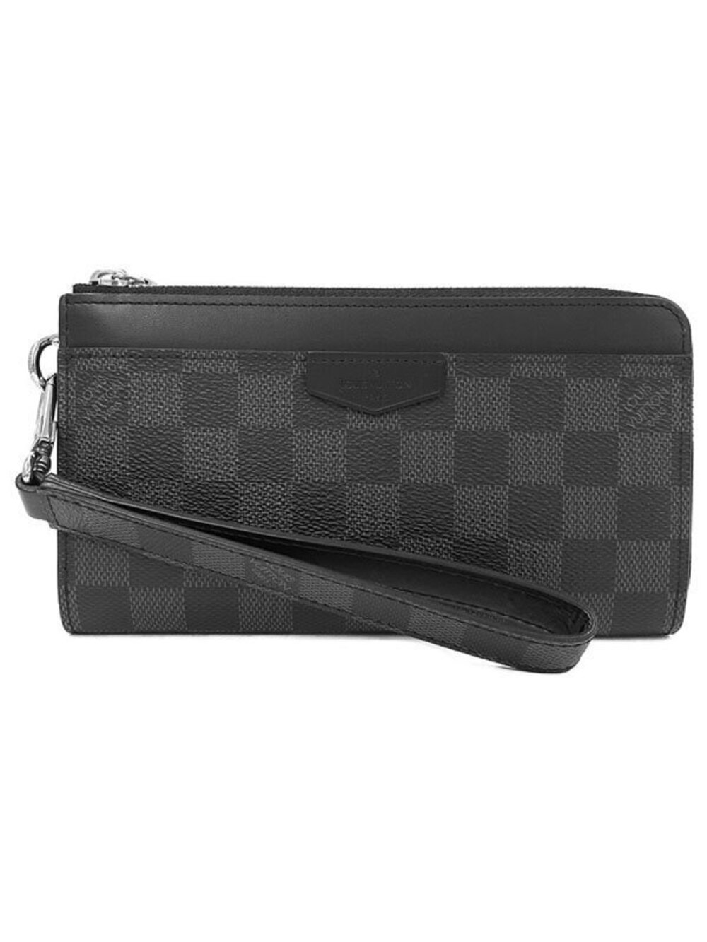 Louis Vuitton Damier Graphite Black Zippy Dragonne L shaped Zipper Long Wallet